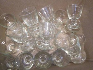 Lot of 24 fluted glass dessert cups...