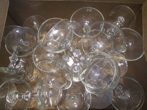 Lot of 24 martini glasses...
