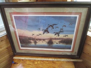 Framed, signed and numbered print b...
