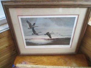Framed, signed and numbered print b...