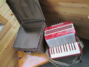 Vintage Stadent accordian with hard...