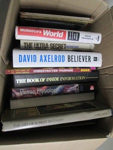 Box of vintage books and magazines...