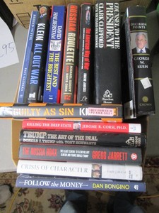 Box of political books...