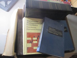 Box of books and reading materials ...