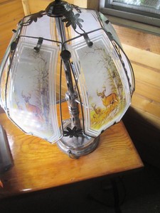 Deer themed table top touch lamp...