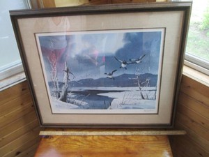 Framed, signed and numbered print b...