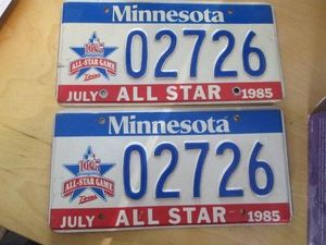 1985 Minnesota Twins All Star licen...