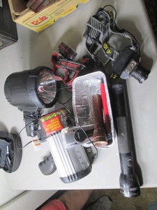 Collection of Flashlights and spotl...