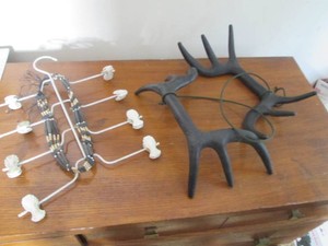 Western Beaded hat band and antler ...