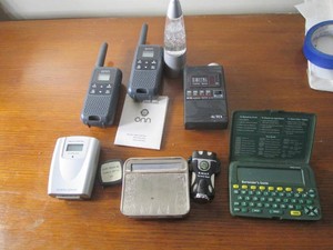 Bartender guide, walkie talkies and...