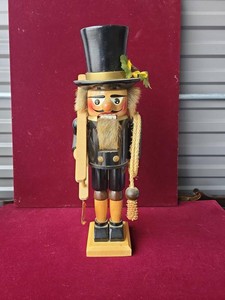 Steinbach German Chimney Sweep Nutcracker Figure w Ladder 16in