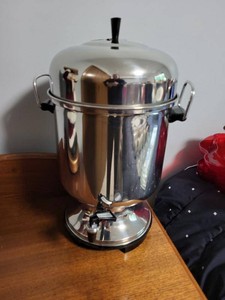 Vintage Electric Coffee Urn Percolator Stainless Steel Approx 30 Cup