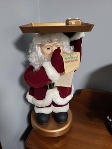 Mr. Christmas Serving Santa Animated Holiday Figure Tray Server 78101-1