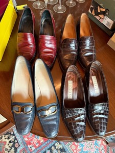 Lot of Assorted Womens Loafers & Flats Joan & David Nickels Leather