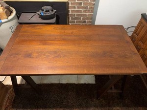 Mission Style Wood Trestle Table Desk 60.5 x 32.25 x 30.25 - Room and Board