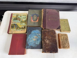 Lot of Assorted Antique Hardcover Books Decorative History Literature