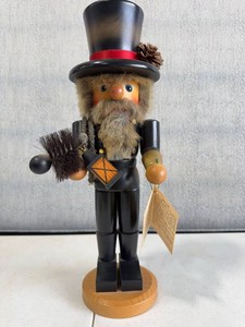 Christian Ulbricht Chimney Sweep Wooden Nutcracker Figurine 15in