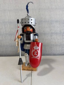 Vintage SIA German Wooden Nutcracker Sir Lancelot Knight Figure