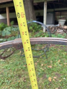 Vintage Metal Garden Plant Support Ring Cage Stand Approx 45in Tall