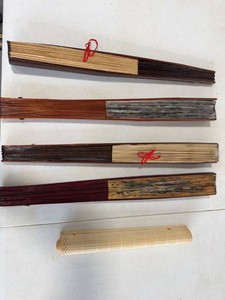 Asian Decorative Folding Fans & Bamboo Wall Hanging Mixed Lot