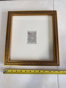 Framed Book of Hours Manuscript Leaf on Vellum c.1480-1500 Italy