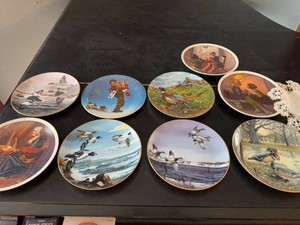 Norman Rockwell & Wildlife Decorative Collector Plate Assortment