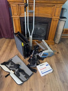 Medical Mobility Aid Lot Knee Braces Walking Boot Crutches First Aid