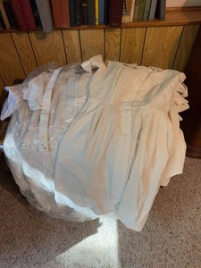 Vintage White Nurses Uniform Clothing Lot Dresses Tops Belts Medical