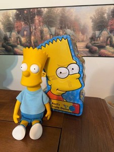 The Simpsons Bart Simpson Doll & Barts Trivia Game Tin Set