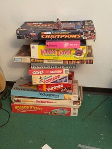 Lot of Vintage Board Games MB Parker Brothers Yahtzee Clue NASCAR