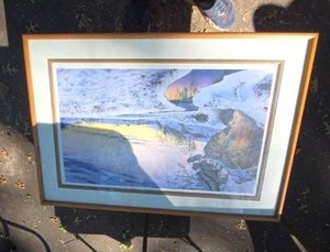 Steven Robert Kozar Dusk at Pine Bluff Creek Framed Signed Print