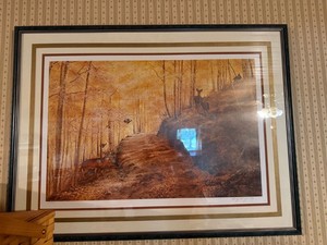 Becky Kruger Eby Signed Framed Wildlife Landscape Limited Print