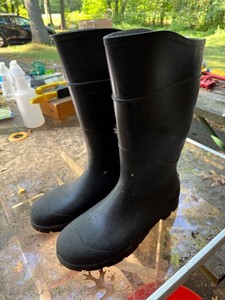Servus Black Rubber Work Boots Waterproof Mens Size 12 Pair