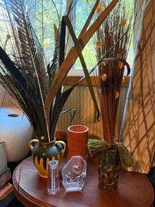 Vintage Decorative Pottery & Art Glass Mixed Lot Vases Wildlife Decor