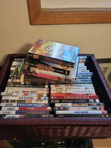 Mixed DVD & VHS Movie Lot Hedwig Star Wars Dark Crystal Lord Rings