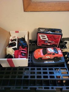 Dale Earnhardt Jr NASCAR Phone Tin Lunchbox & Model Parts Lot