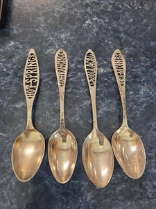 Vintage Sterling Silver Souvenir Spoon Lot Hot Springs San Francisco