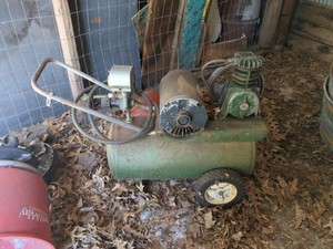 Vintage 12 HP Portable Electric Air Compressor
