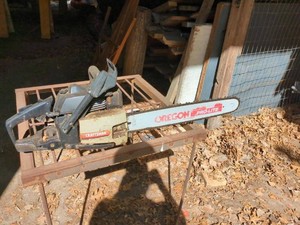 Vintage Craftsman Chainsaw with Oregon Pro-Lite Bar