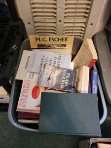 Box Lot of Assorted Books Travel Medical Business Art Military