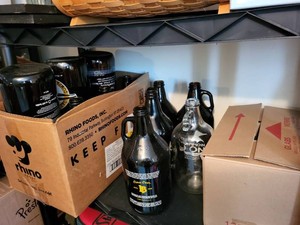 Assorted Glass Growlers Canning Jars & Swing Top Bottles Lot
