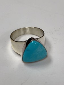 Jay King Mine Finds Turquoise Sterling Silver Ring Approx 10.5 Boxed