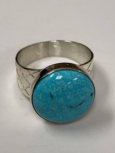 Jay King Mine Finds Sterling Silver Turquoise Ring w Box Pouch