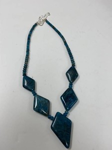 Jay King Mine Finds Blue Gemstone Beaded Statement Necklace Boxed