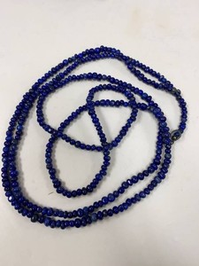 Jay King Lapis Lazuli Beaded Long Necklace Blue Stone Strand