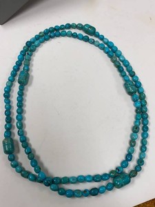 Jay King Mine Finds Turquoise Bead Necklace Magnetic Clasp Box