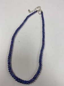 Jay King Mine Finds Tanzanite Bead Necklace Sterling Silver Clasp