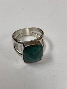 Jay King Mine Finds Sterling Silver Green Stone Ring w HSN Box