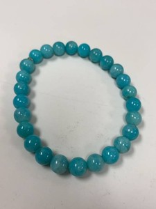 Jay King Mine Finds Blue Gemstone Bead Stretch Bracelet w Box Pouch