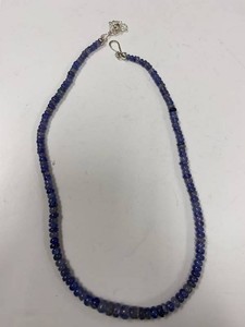 Jay King Mine Finds Tanzanite Bead Necklace Sterling Silver Clasp